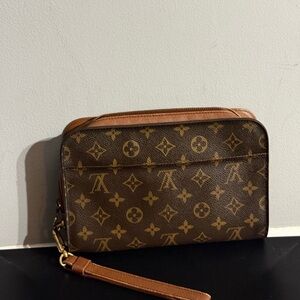 Louis Vuitton Brown Monogram Clutch